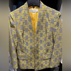 Kasper dandelion multicolor suit jacket.